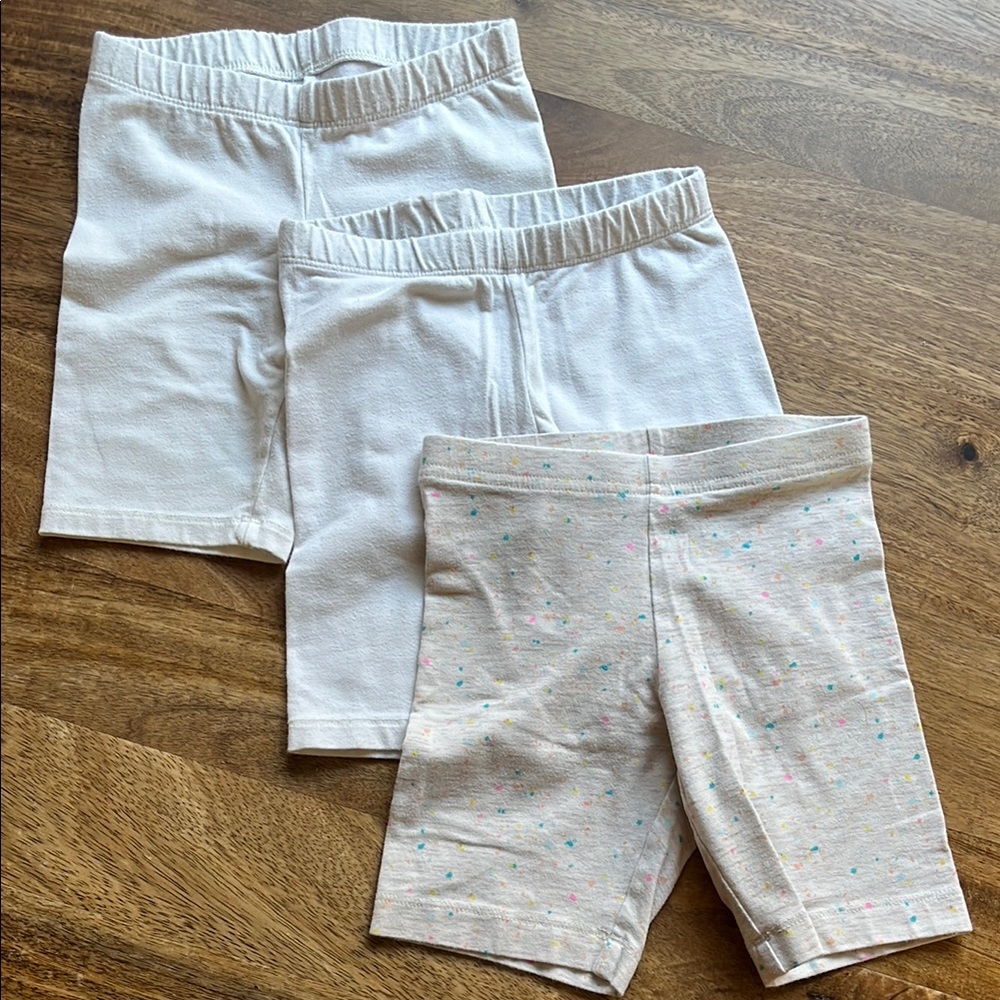 Old Navy, Cat & Jack Kids White and Tan Shorts Trio